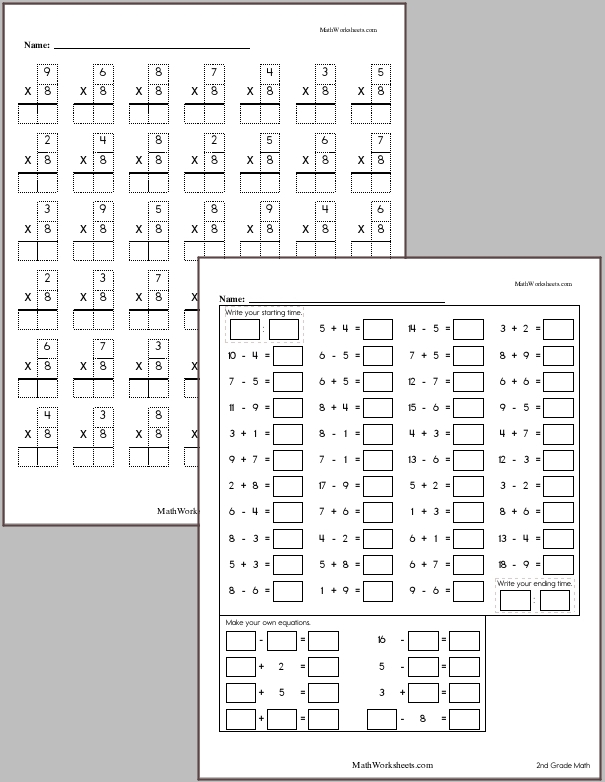 multiplication worksheets for 2nd graders free with no login mathworksheets com